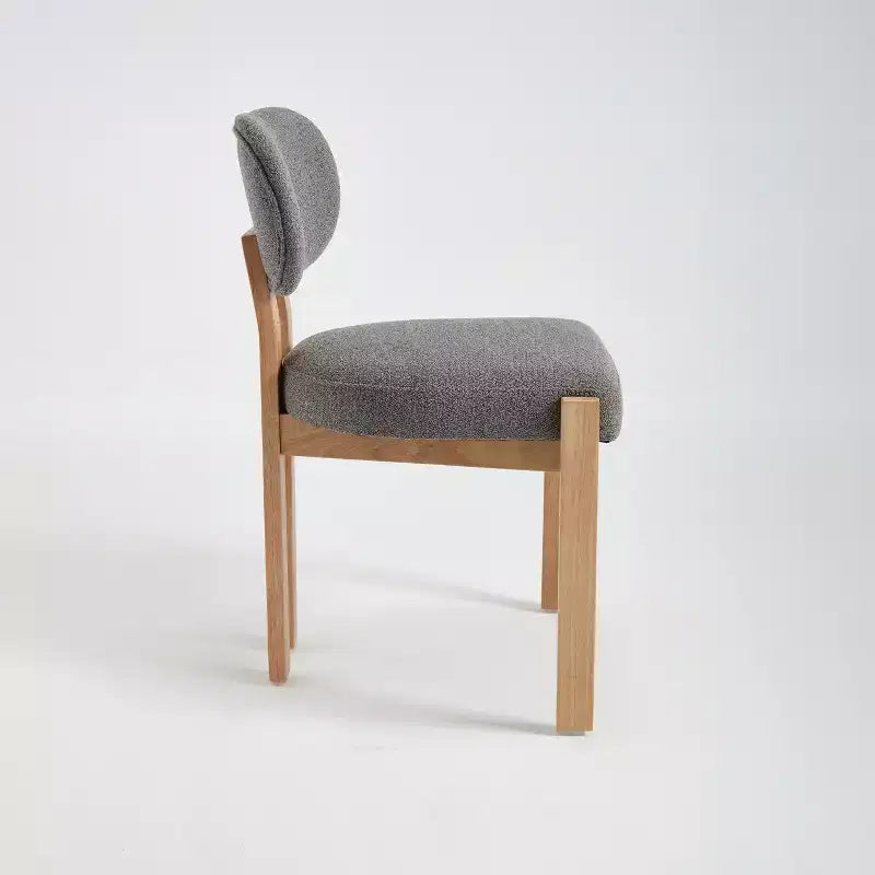 Chaises de salle à manger avec accoudoirs rembourrées en chenille