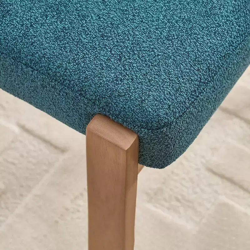 Chaises de salle à manger avec accoudoirs rembourrées en chenille