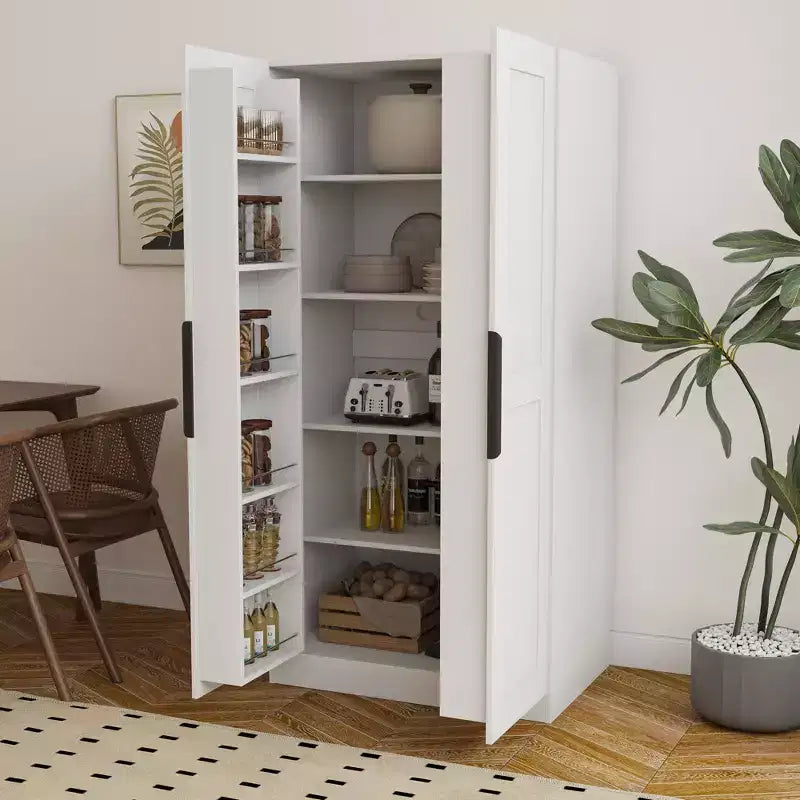 Meuble de rangement pour garde-manger de cuisine, buffet autoportant