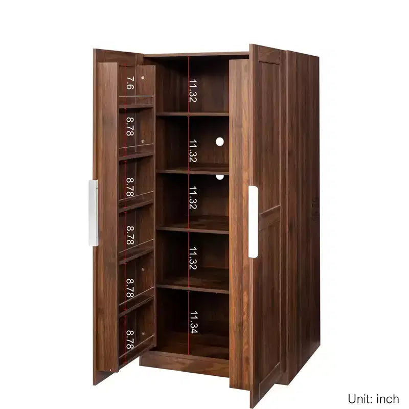 Meuble de rangement pour garde-manger de cuisine, buffet autoportant