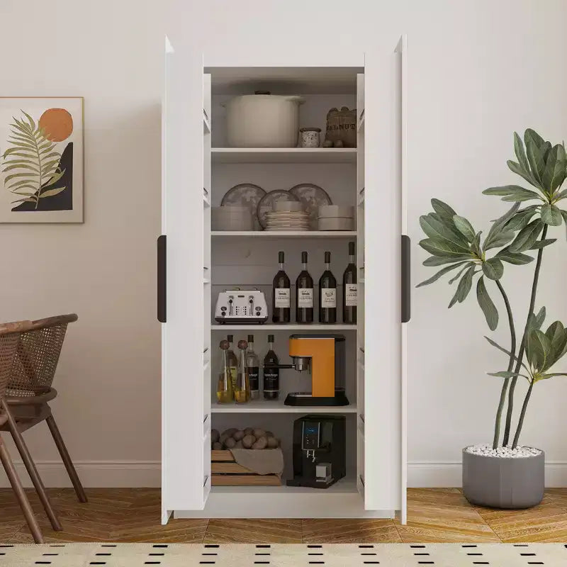 Meuble de rangement pour garde-manger de cuisine, buffet autoportant