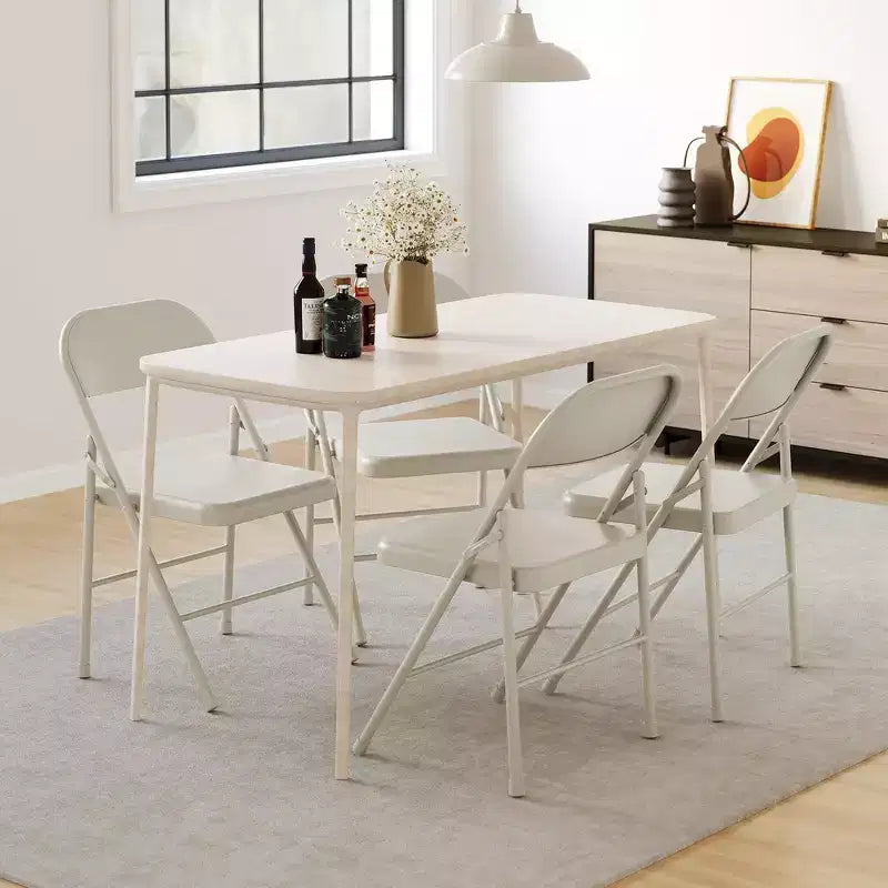 Lot de 2 chaises pliantes, capacité de 159 kg, cadre en métal, chaises pliantes noires portables pour intérieur/extérieur, salle à manger/salon et bureau