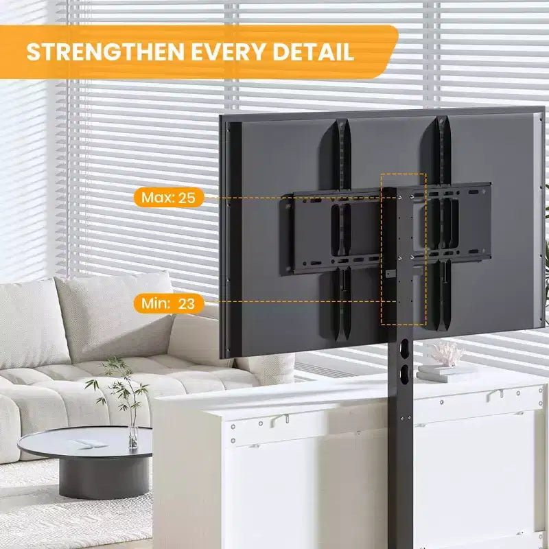 Meuble TV avec support et 4 tiroirs de rangement pour téléviseurs de 32/45/55/65/75/80 pouces, meuble de divertissement pour chambre à coucher, salon, table de console média en bois