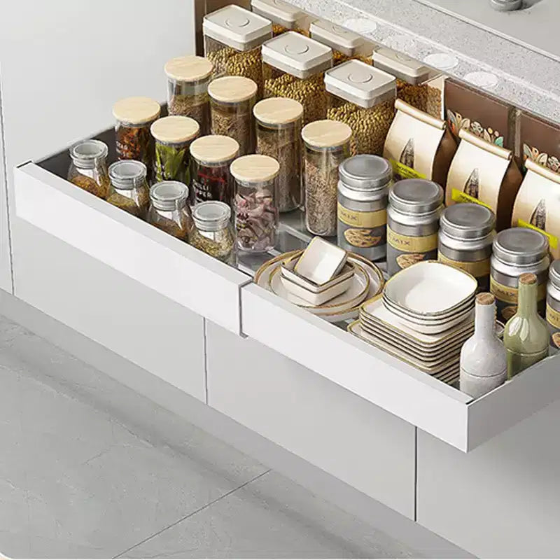 1 Organisateur de placard extensible, coulissant et réglable en largeur, 3 rails, grande taille