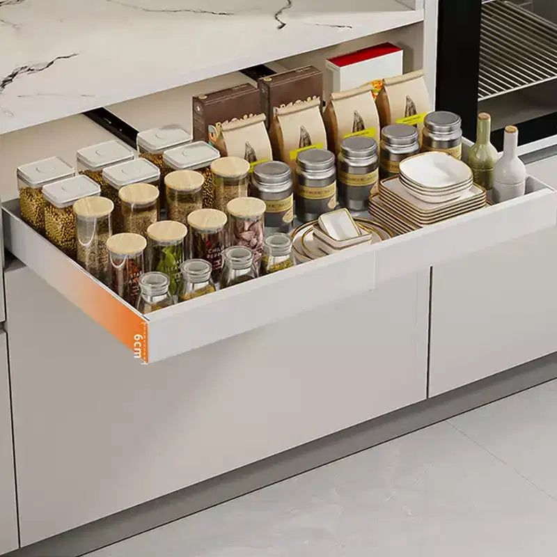 1 Organisateur de placard extensible, coulissant et réglable en largeur, 3 rails, grande taille