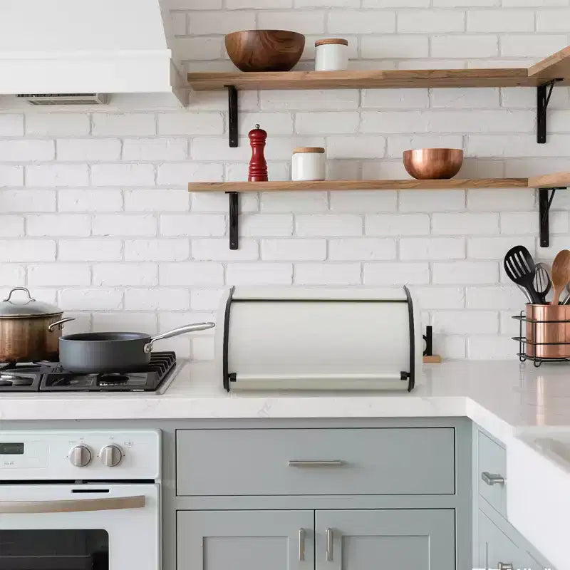 Stainless Steel Bread Box with Window for Kitchen Food Storage