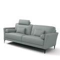 68" Tussio Sofa Watery Leather - Acme Furniture: Curved, Upholstered, Wood Frame, Spot Clean, No Tools Assembly