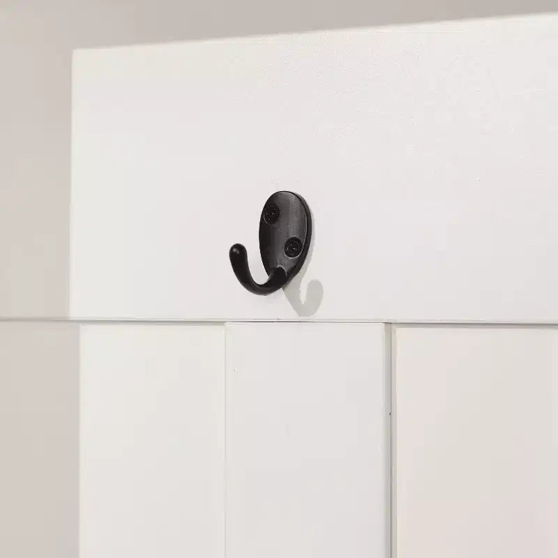 Meuble d'entrée avec banc, 3 patères individuelles et rangement inférieur avec étagères réglables