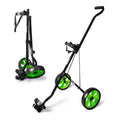 Foldable 2-Wheel Golf Pull Cart for Easy Transport with Aluminum Frame, Elastic Strap, Compact Design, Lightweight and Durable
