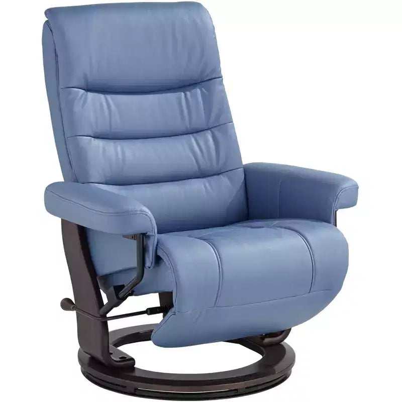 BenchMaster Peregrine Ocean Faux Leather Adjustable Swivel Recliner