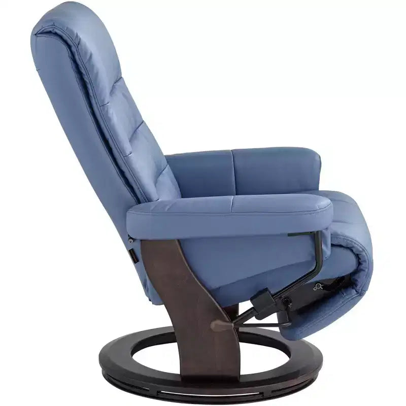 Fauteuil inclinable pivotant réglable en similicuir