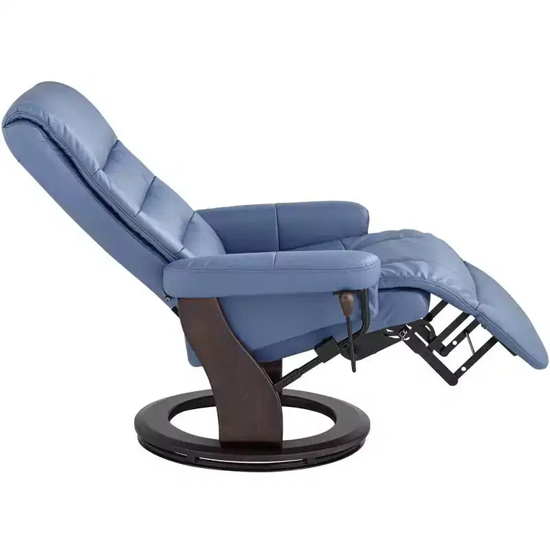 Fauteuil inclinable pivotant réglable en similicuir