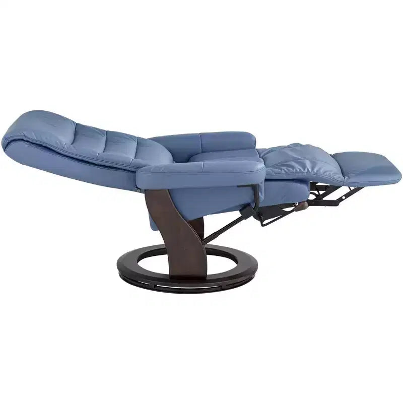 Fauteuil inclinable pivotant réglable en similicuir