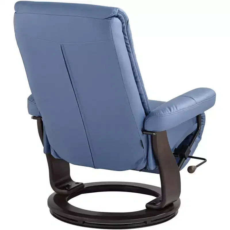 Fauteuil inclinable pivotant réglable en similicuir