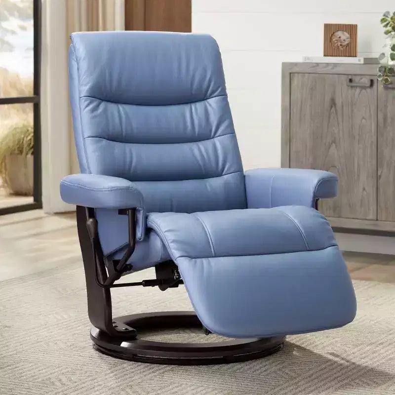 Fauteuil inclinable pivotant réglable en similicuir