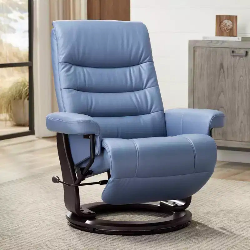 Fauteuil inclinable pivotant réglable en similicuir