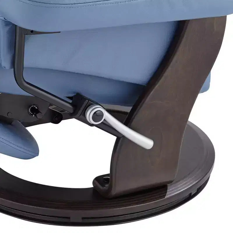 Fauteuil inclinable pivotant réglable en similicuir