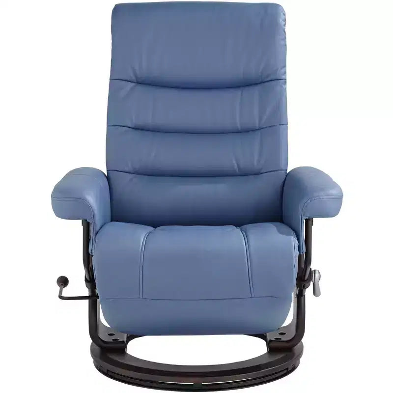 Fauteuil inclinable pivotant réglable en similicuir