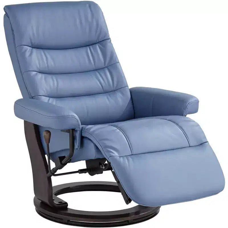 Fauteuil inclinable pivotant réglable en similicuir